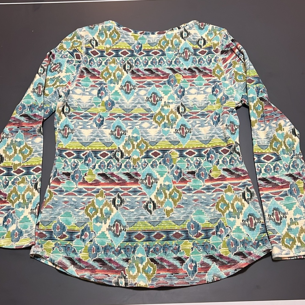 Euc Super Soft Patterned Sundance Long Sleeve Lig… - image 7